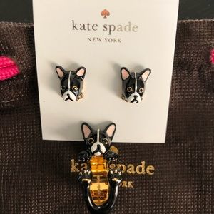 Kate Spade earrings and ring set
